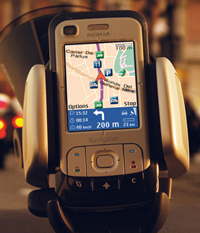 Nokia 6110 mit Halterung