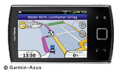 Wer nicht nur ein Handy, sondern auch ein vollwertiges Navi sucht, ist mit dem Garmin-Asus nüvifone A50 gut bedient