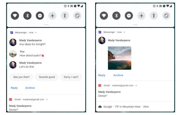 Android Pie Messages