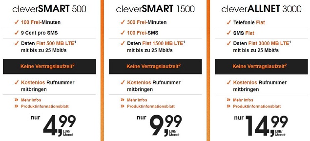 callmobile.de Handytarife ab Oktober 2019