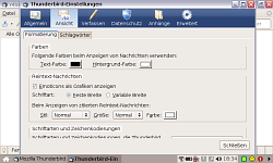 Bei thunderbird ufern die Menüs aus. Foto: tariftip.de