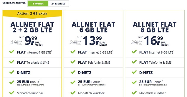 Tarifänderungen bei freenet MOBILE 11/2019