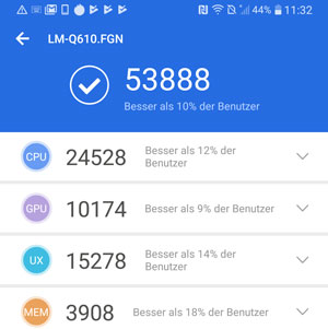 LG Q7+ Antutu
