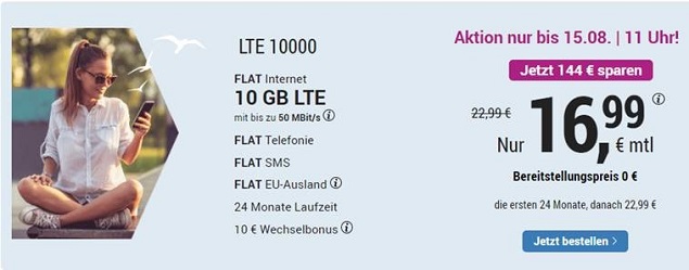 simply LTE 10000 gÃ¼nstiger