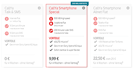callya tarife